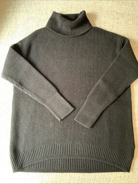 JCrew Ribbed Cotton/ Cash Tneck